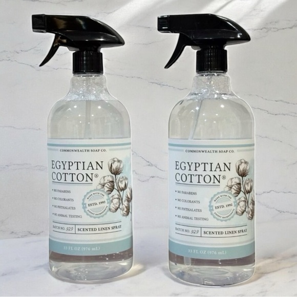 2 Commonwealth Soap & Toiletries CST EGYPTIAN COTTON Linen Spray Jumbo 32oz ea - Picture 2 of 5